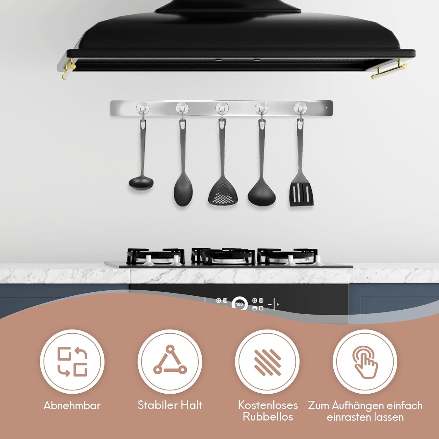 Thumbnail 6 de Neosmuk Swing Magnethaken aus Metall (50 kg) – extra stark für Spind-Organizer, Werkstatt & Camping