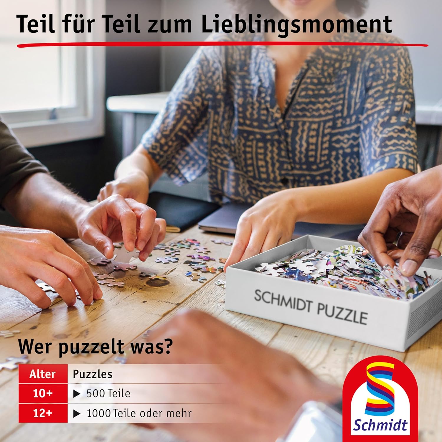 Detalle 1 de Schmidt Spiele Unter Goldener Sonne Puzzle 1000 Teile