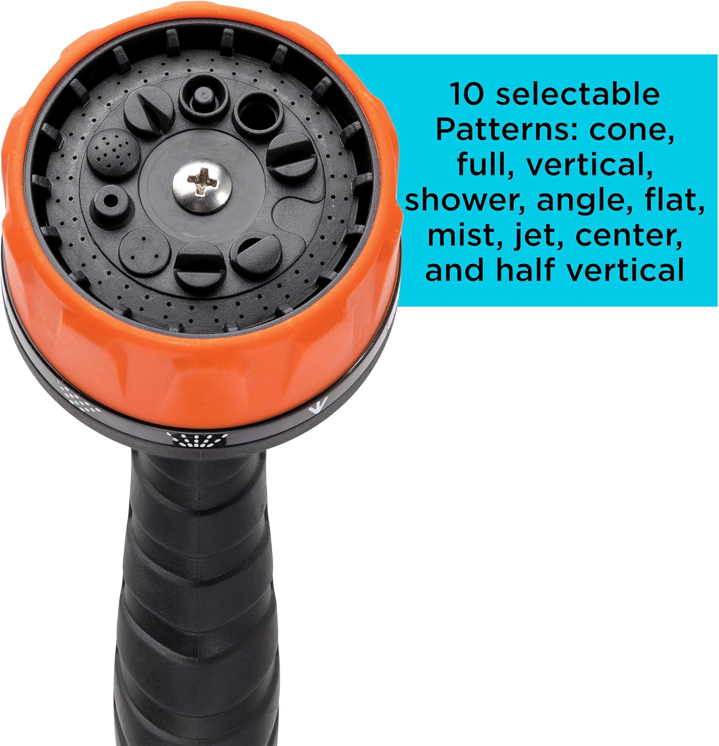 Detalle de Black + Decker BD8439 10-Pattern Garden Hose Nozzle with Thumb Control