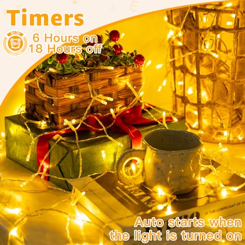 Thumbnail 3 de Ollny Fairy Lights Battery Operated: 10m of 100 Warm White LEDs for Indoor & Outdoor Use