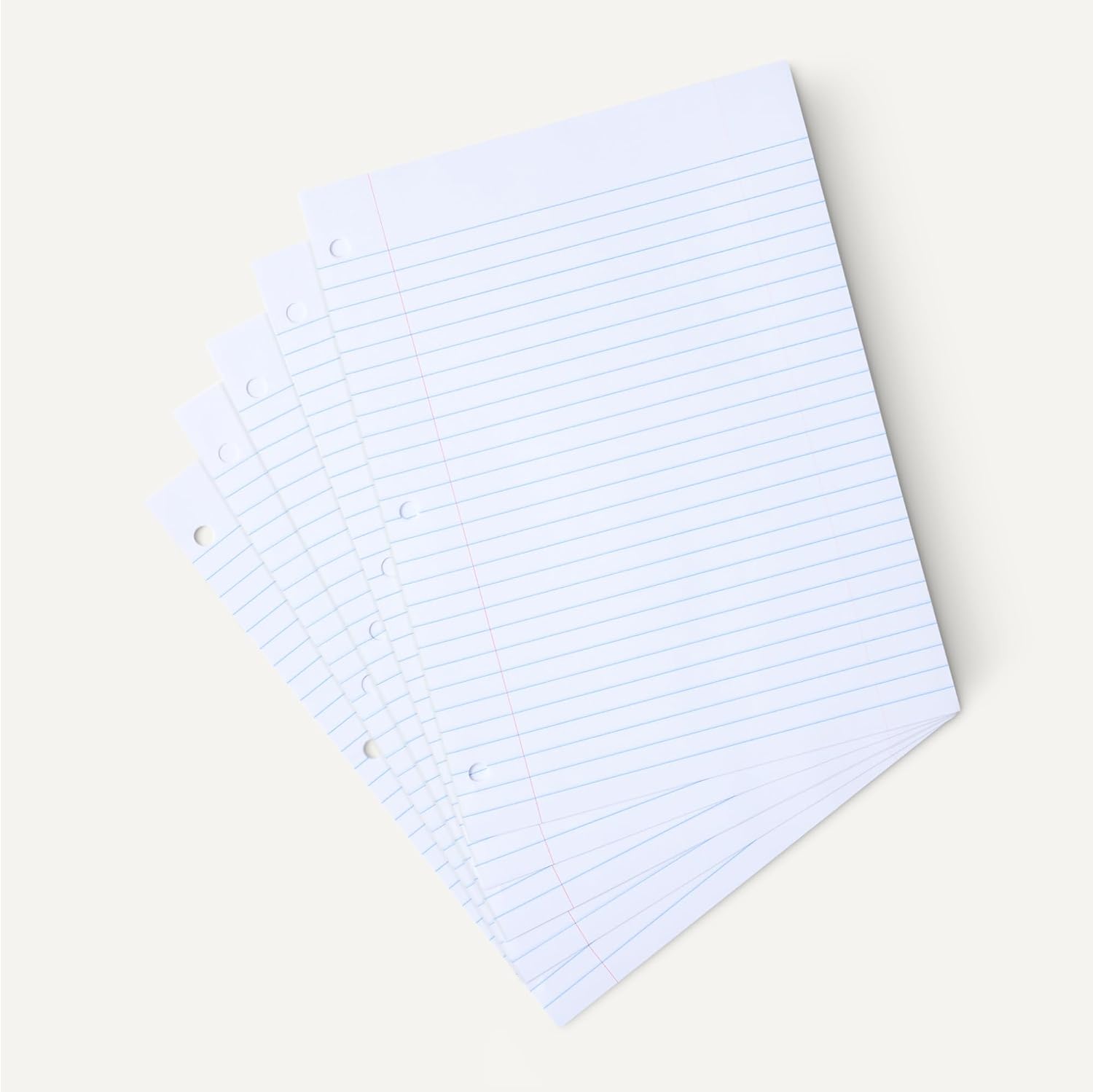 Detalle de Amazon Basics Wide Ruled Loose Leaf Paper, 10.5" x 8", 150 Sheets, No Binding