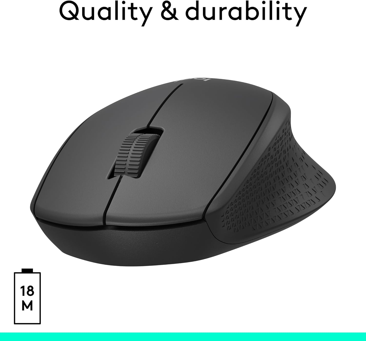 Thumbnail 5 de Logitech M330 Silent Plus Wireless Mouse, 2.4 GHz, 1000 dpi, Black