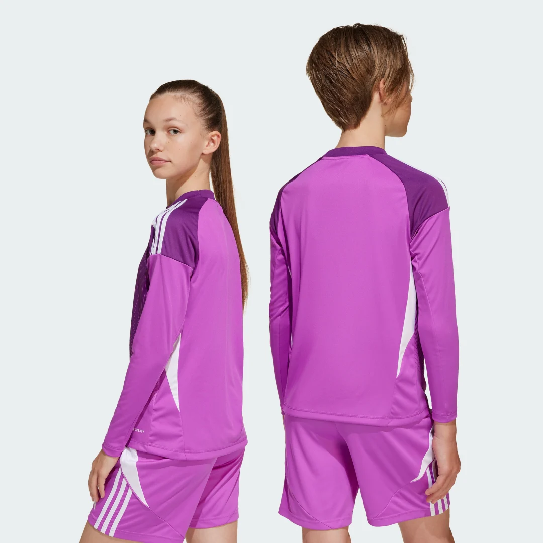 Detalle 2 de Camiseta manga larga portero Tiro 25 Competition (Adolescentes) de Adidas — color violeta