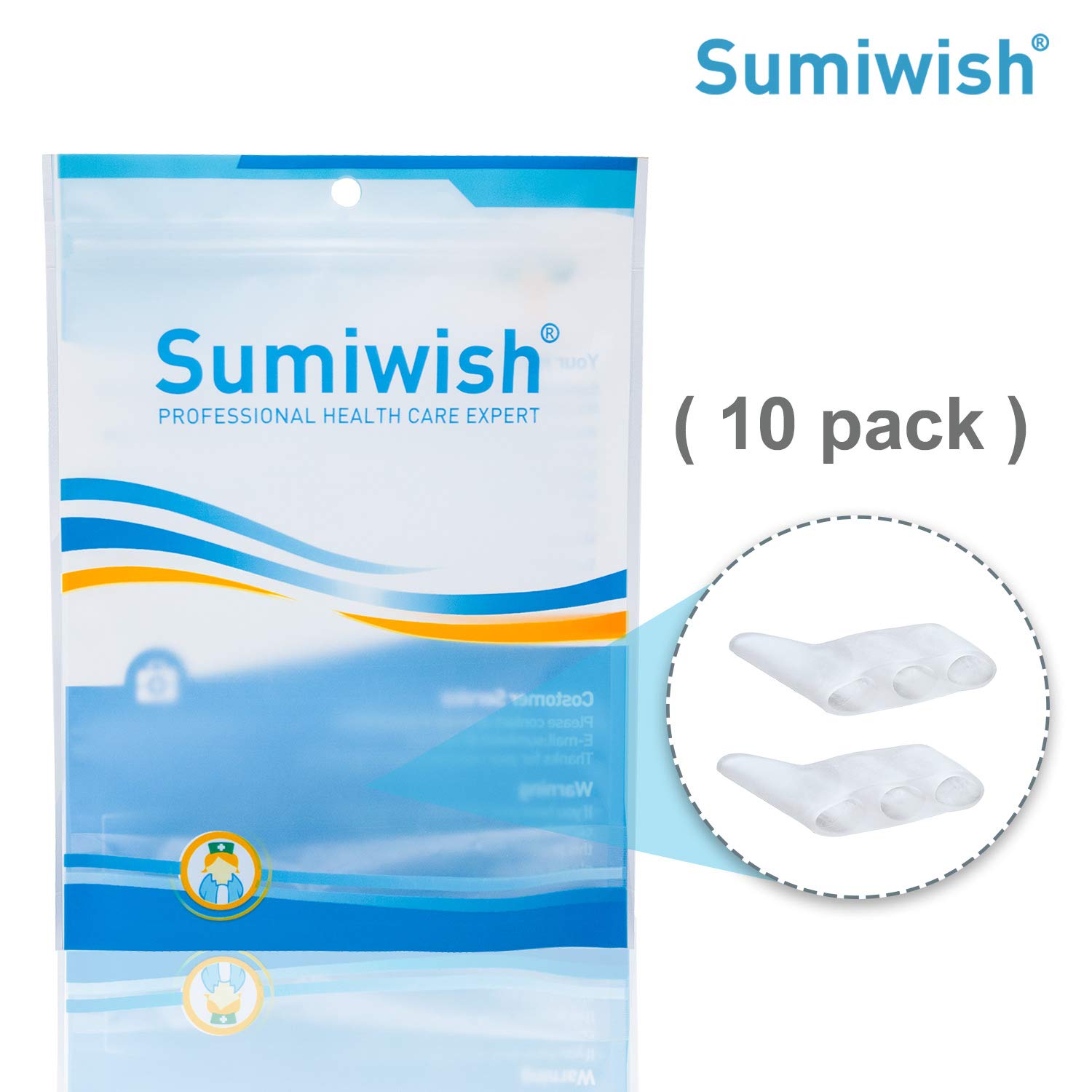 Thumbnail 6 de Sumiwish 10 Pack Pinky Toe Separator & Protectors – Gel Toe Separators for Overlapping/Curled Pinky Toe