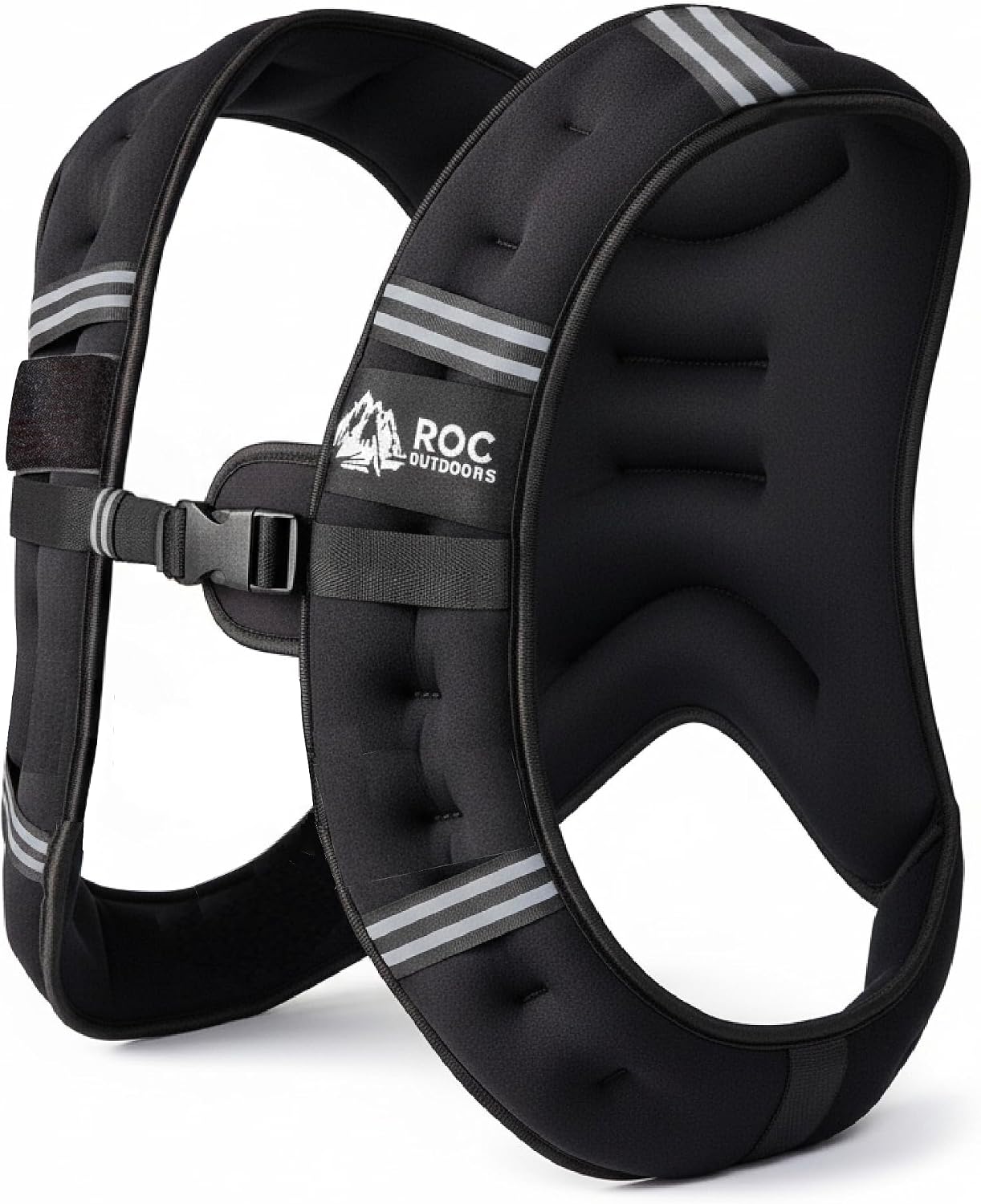 Thumbnail 2 de Roc Outdoors Weighted Vest with Rub-Free Technology — 5lb to 30lb, Reflective Stripe, Unisex Fit