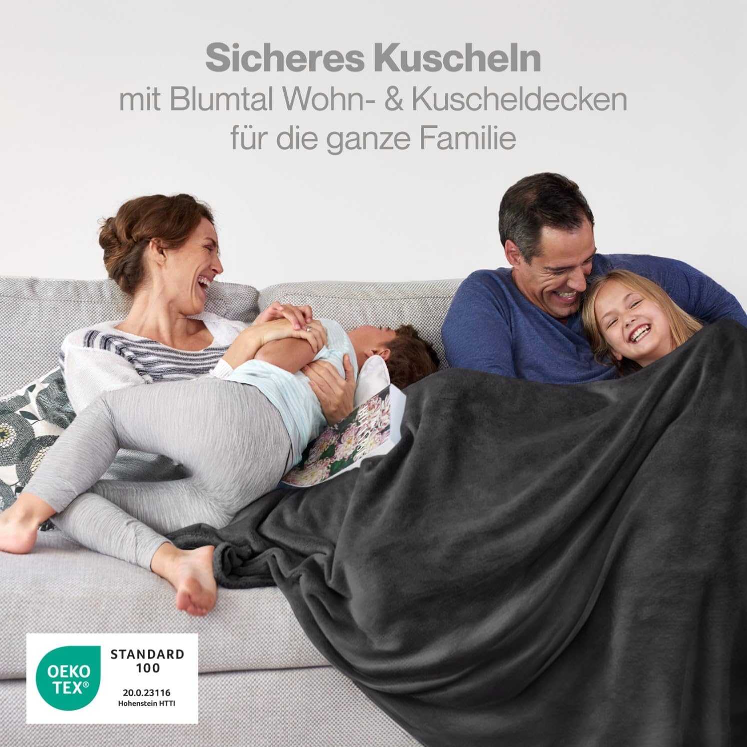 Detalle 2 de Blumtal Fleecedecke 270x230 cm Kuscheldecke