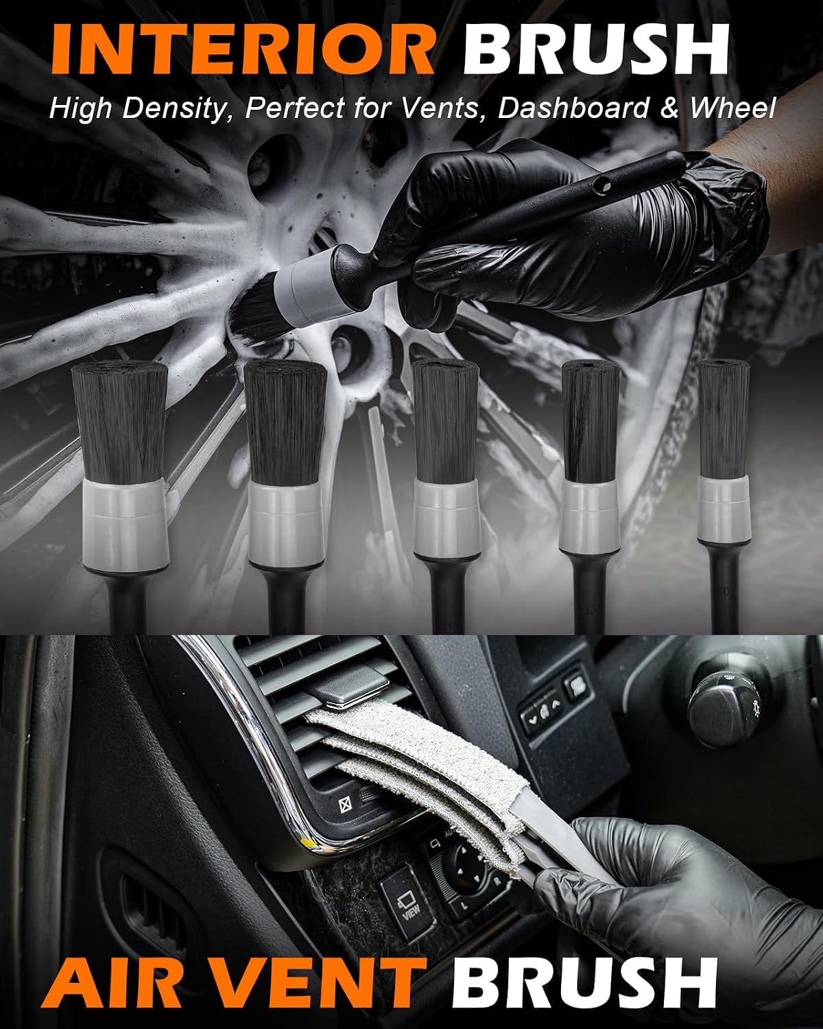 Detalle de Viewmax car interior cleaning kit, 20-piece