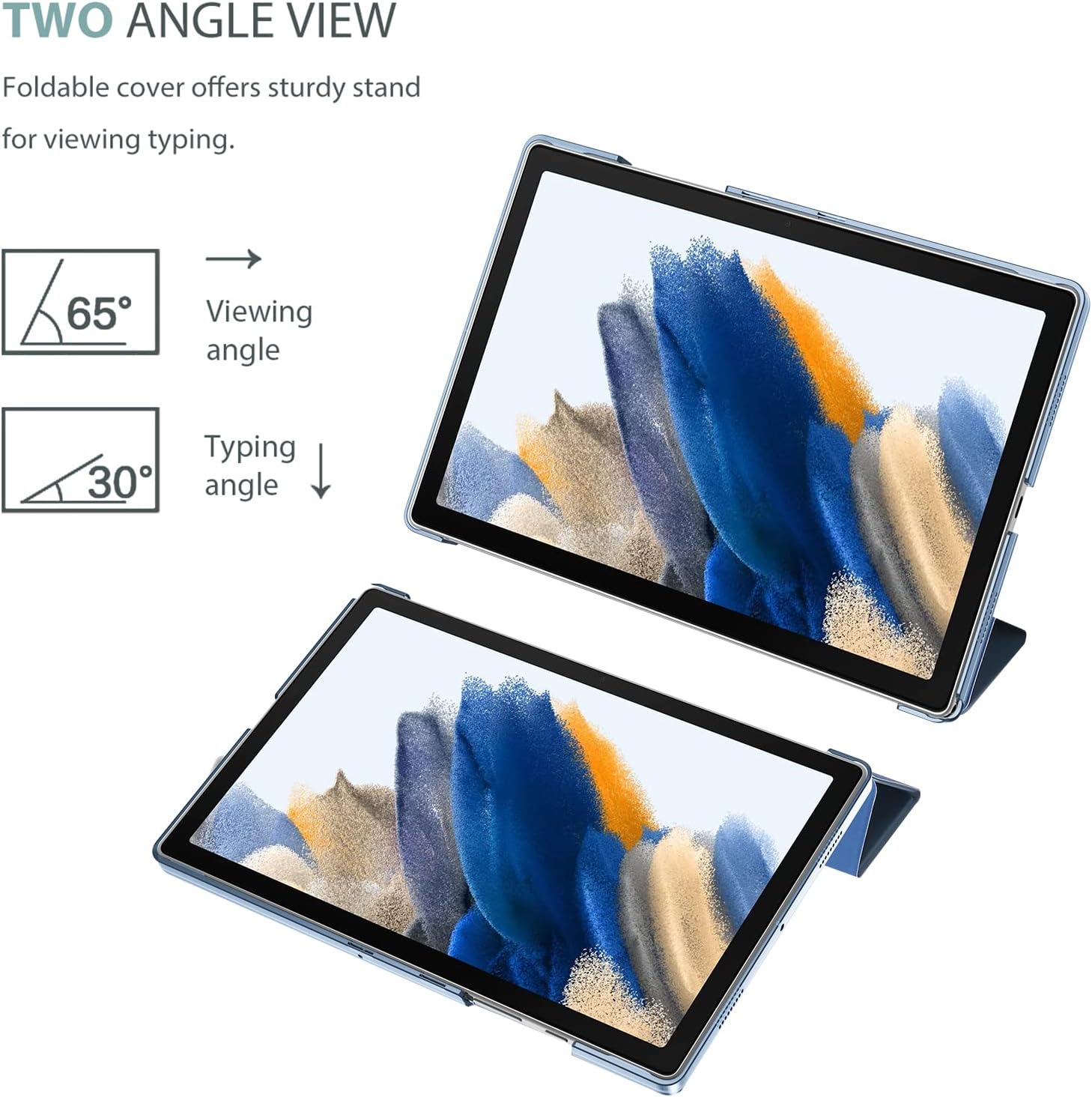 Thumbnail 5 de ProCase Hülle für Galaxy Tab A8 10.5 (SM-X200 / X205, 2022) – Dreifach-Falt Klappcase mit Ständer und Smart Cover