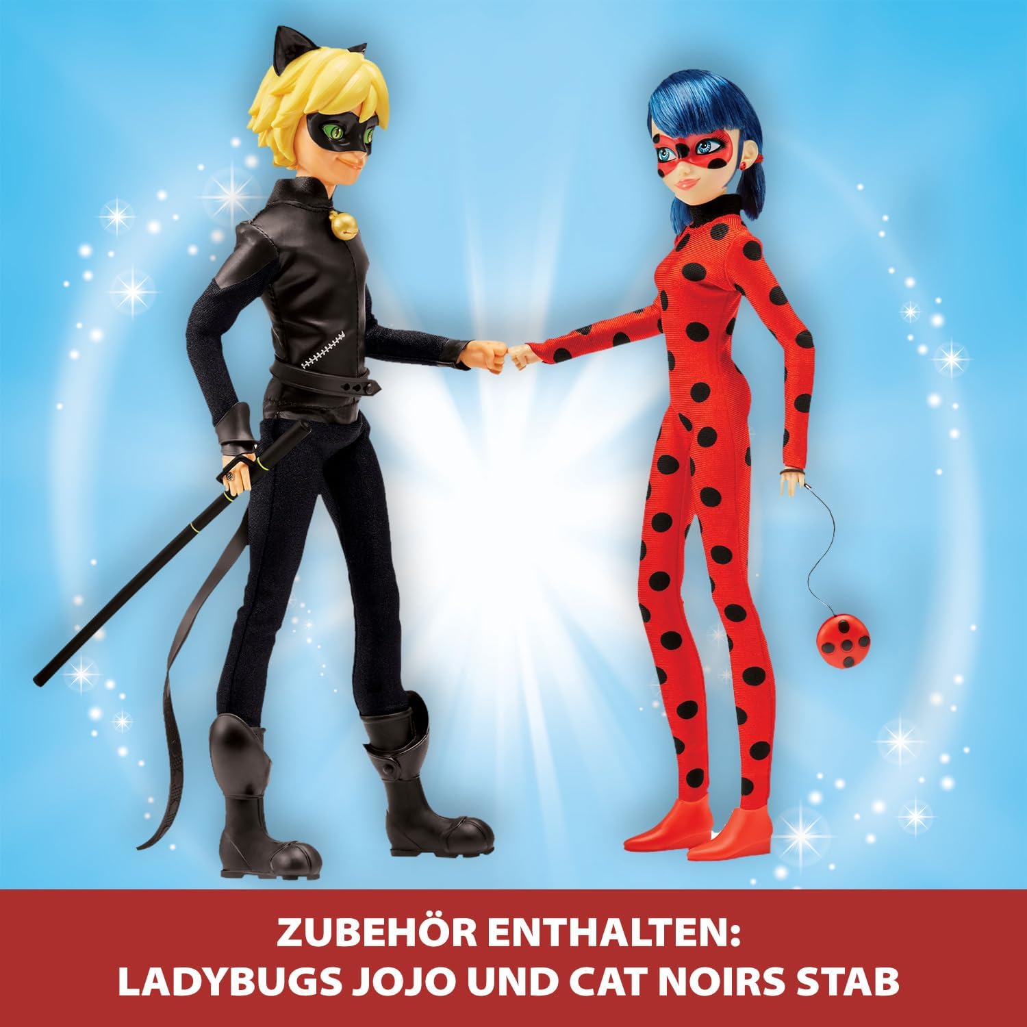 Detalle 2 de BANDAI Miraculous Pack mit 2 Gelenkpuppen 26 cm