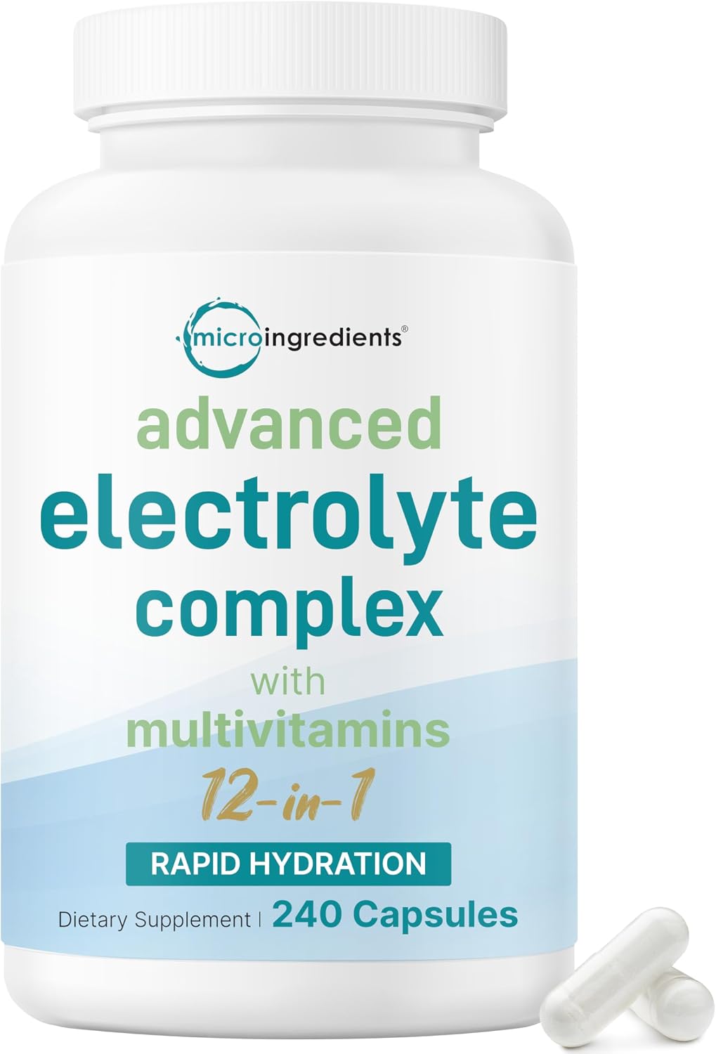 Detalle de Micro Ingredients Electrolyte Capsules, 240 Count