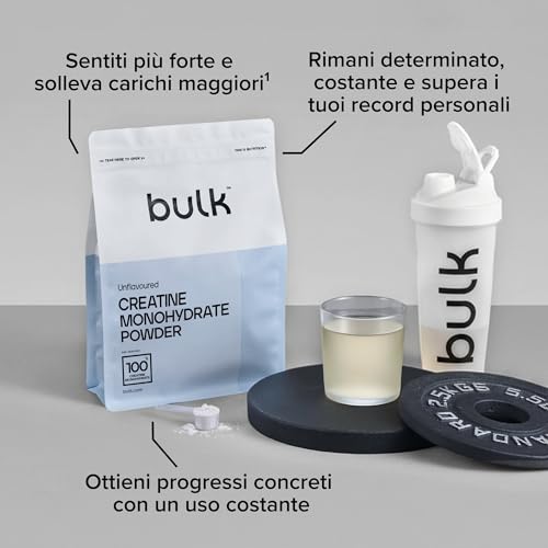 Thumbnail 3 de Bulk Creatina Monoidrato Polvere 250 g di BULK POWDERS – 73 porzioni, creatina micronizzata pura, senza aroma