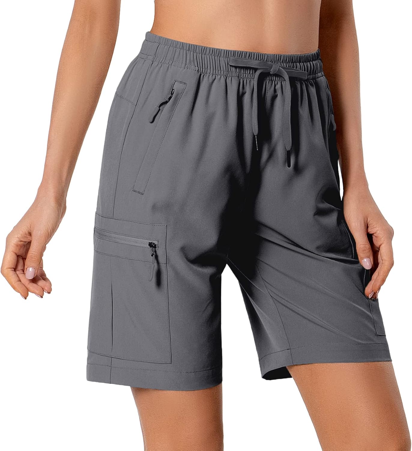 Thumbnail 1 de Hugut Women's Lightweight Hiking Cargo Shorts: Quick-Dry, Water-Resistant Adventure Ready