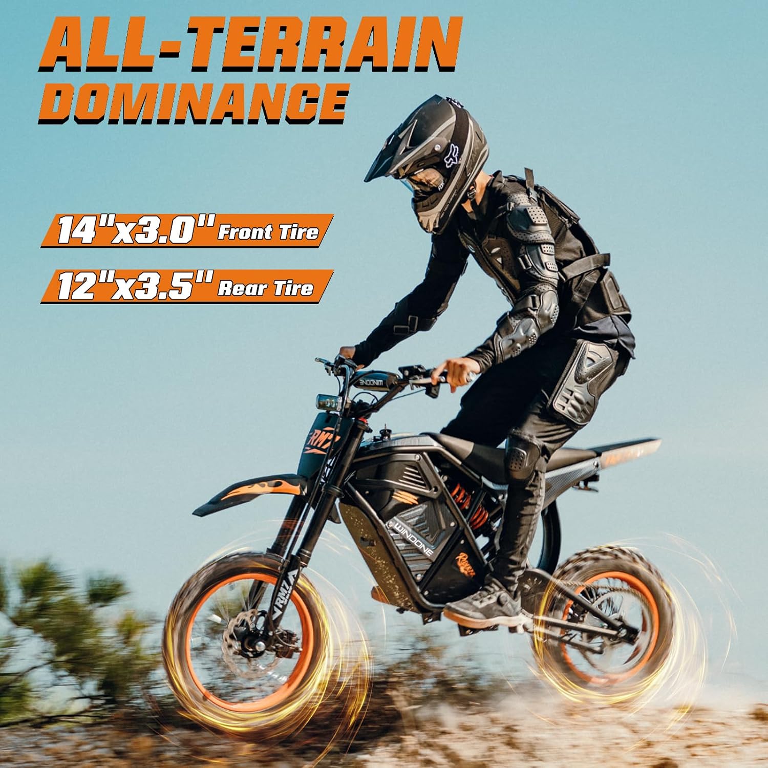 Detalle de Windone Electric Dirt Bike, 48V 22.5Ah