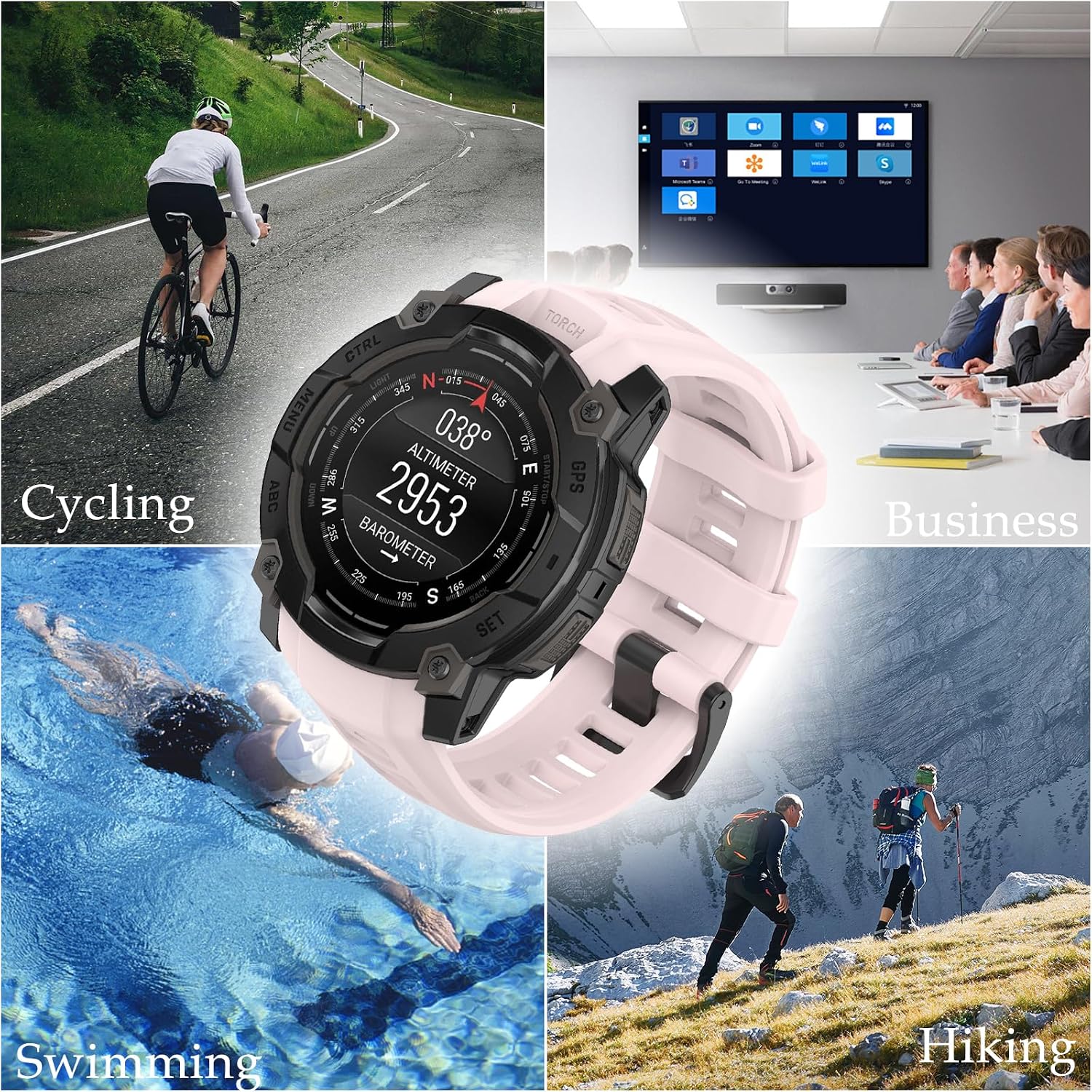Thumbnail 5 de TopPerfekt Strap for Garmin Instinct 3 22mm
