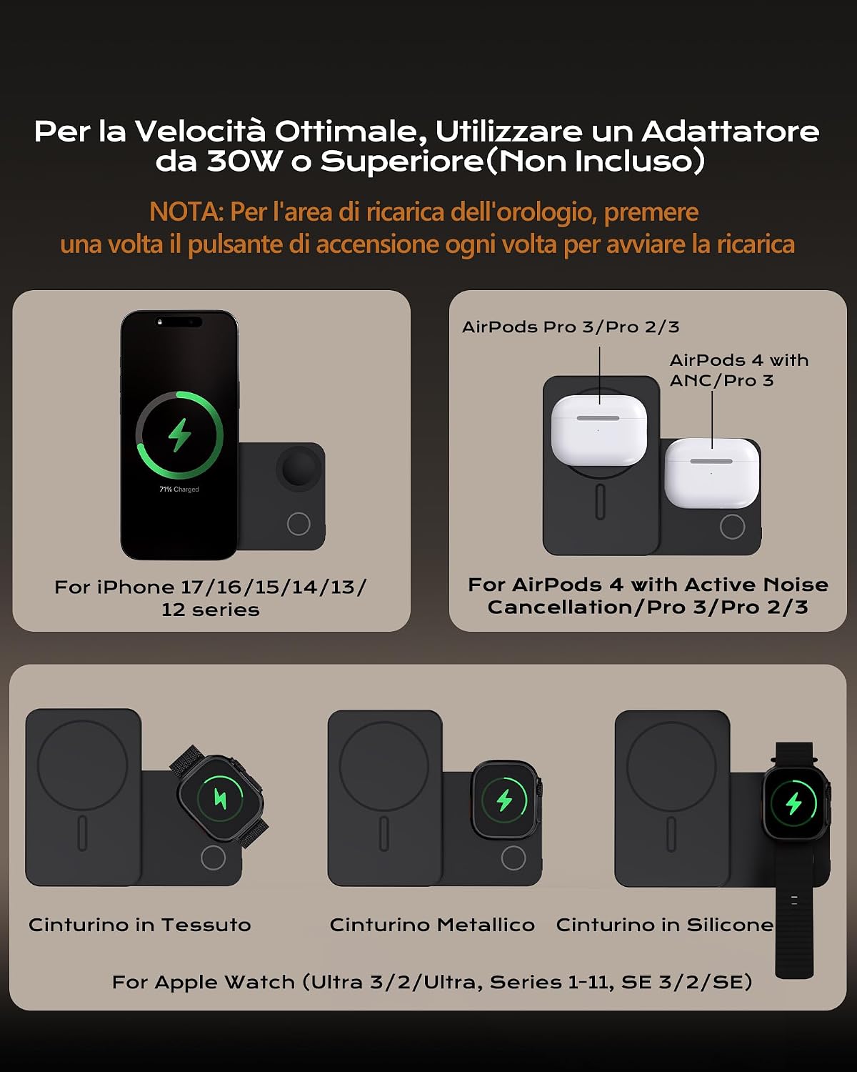 Thumbnail 6 de KU XIU K1ULTRA Qi2.2 25W Power Bank 3-in-1: ricarica MagSafe, USB-C 30W e supporto pieghevole per iPhone 17/16, Watch e AirPods