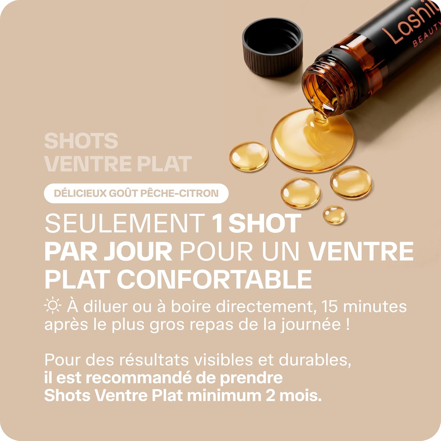 Thumbnail 4 de Lashilé Beauty Shots Ventre Plat — complément alimentaire digestif fenouil, menthe poivrée & romarin (programme 2 mois)