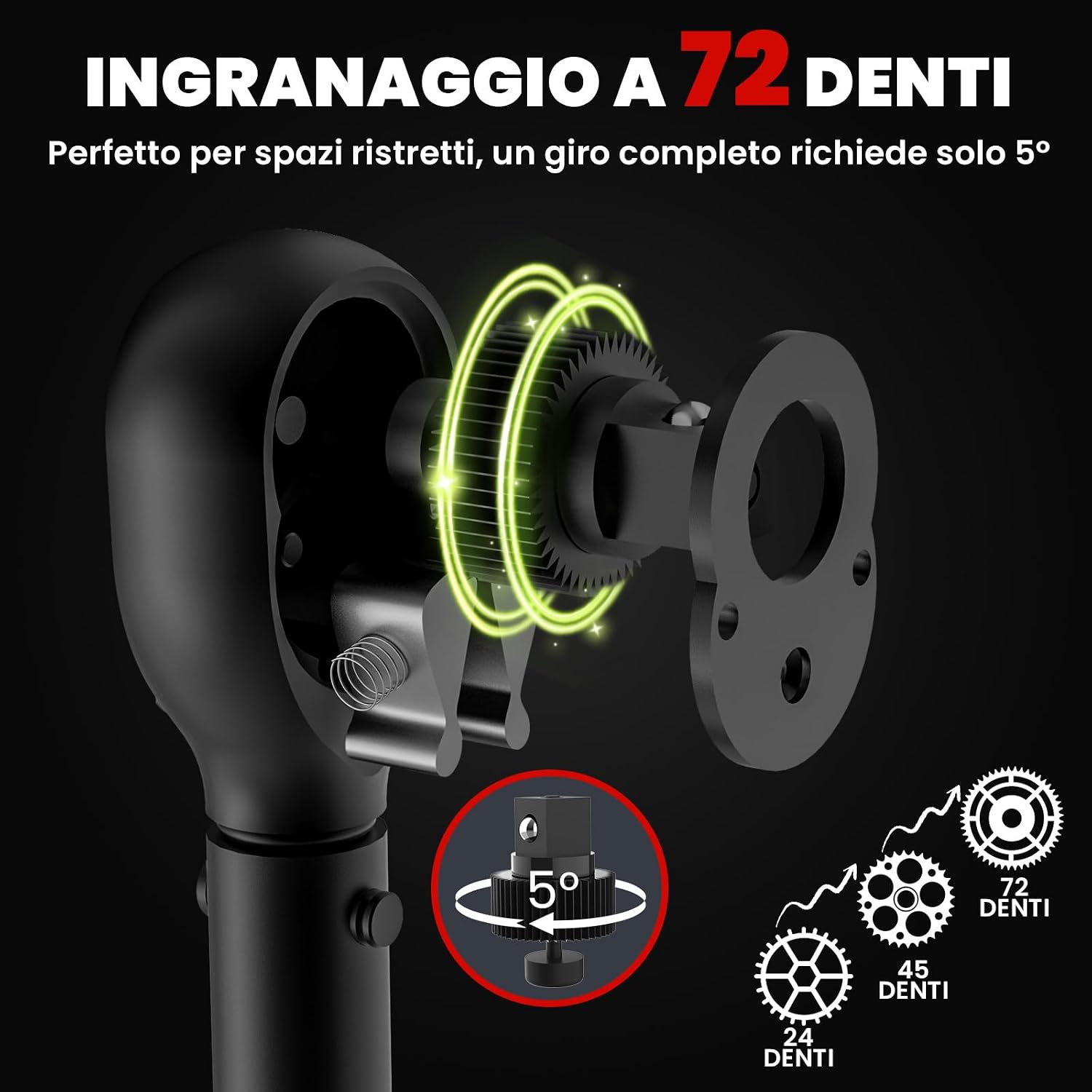 Detalle 2 de HYCHIKA Chiave dinamometrica 3/8 10–60 Nm