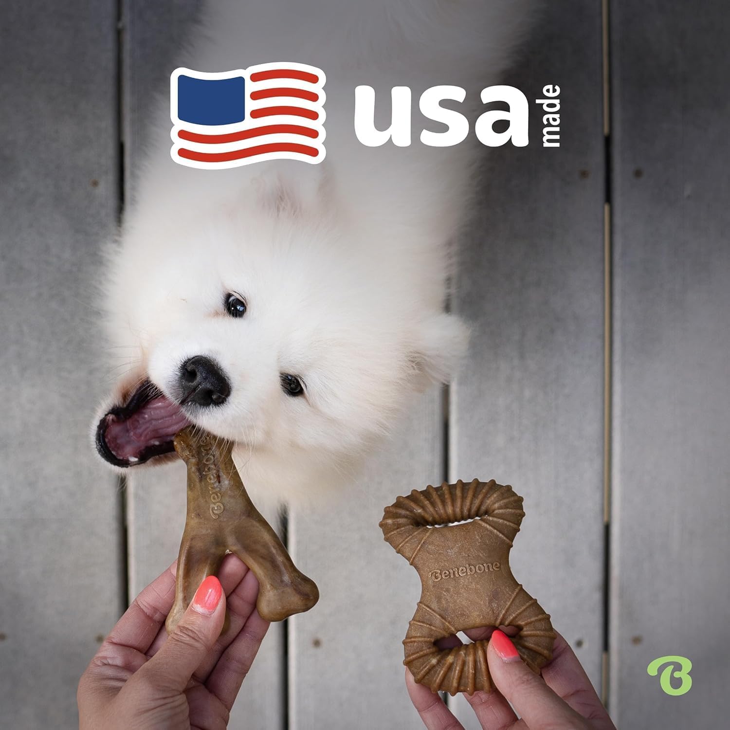 Thumbnail 4 de Benebone Tiny 2-Pack Dental Chew/Wishbone for Aggressive Chewers – Real Bacon Flavour for Extra Small Dogs