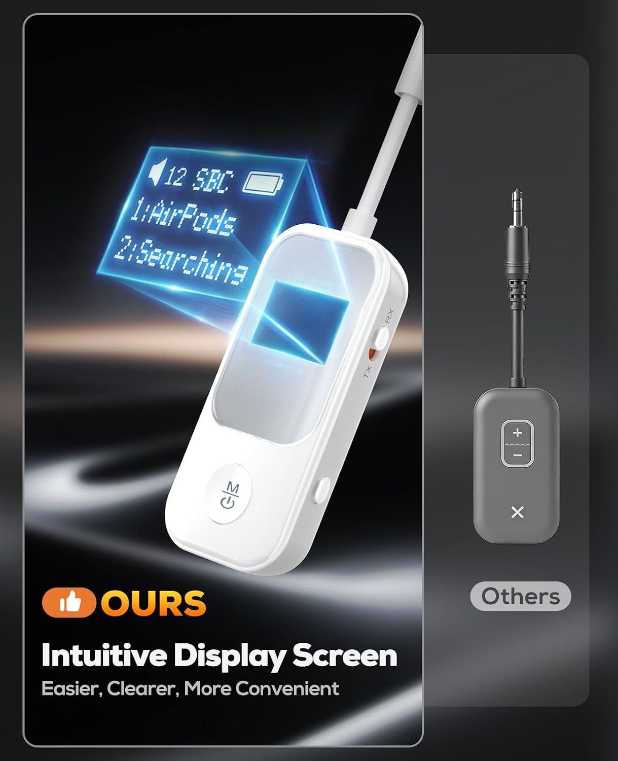Detalle de Nulaxy Bluetooth Adapter with Screen