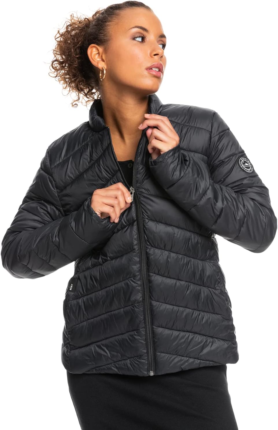 Detalle de Roxy Coast Road Giacca a Vento Donna — stile pratica e comfort per ogni occasione
