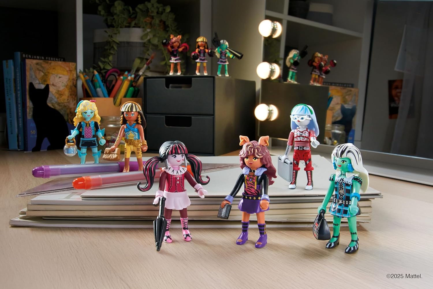 Detalle de PLAYMOBIL Monster High Fear Squad Pack 71992 – Gruseliges Cheerleader-Set