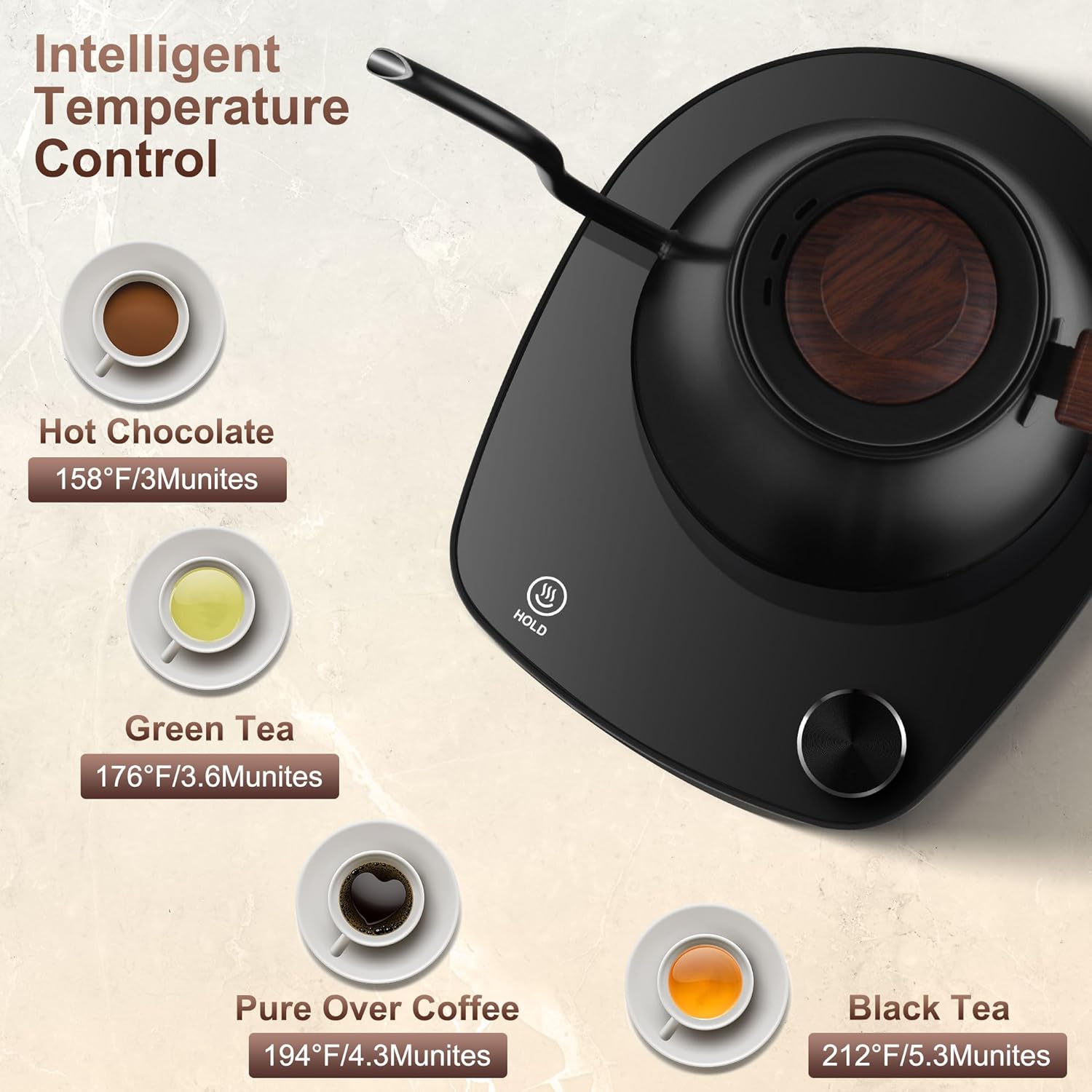 Thumbnail 1 de YDDZZM Gooseneck Electric Kettle 0.9L