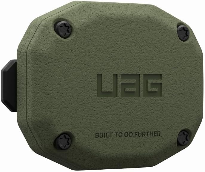 Detalle de URBAN ARMOR GEAR UAG-AITE-OL AirTag保護ケース ESSENTIAL ARMOR オリーブ、ネジ固定・縦横対応