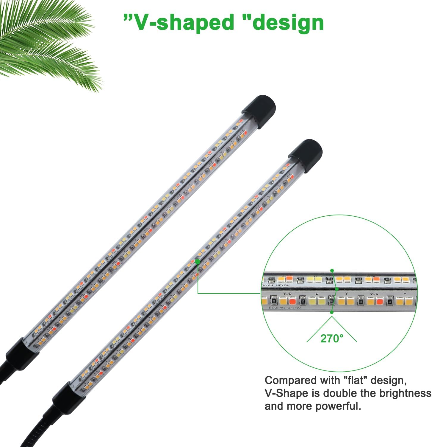 Detalle 2 de Niello Lampe pour Plantes 2 têtes 160LED