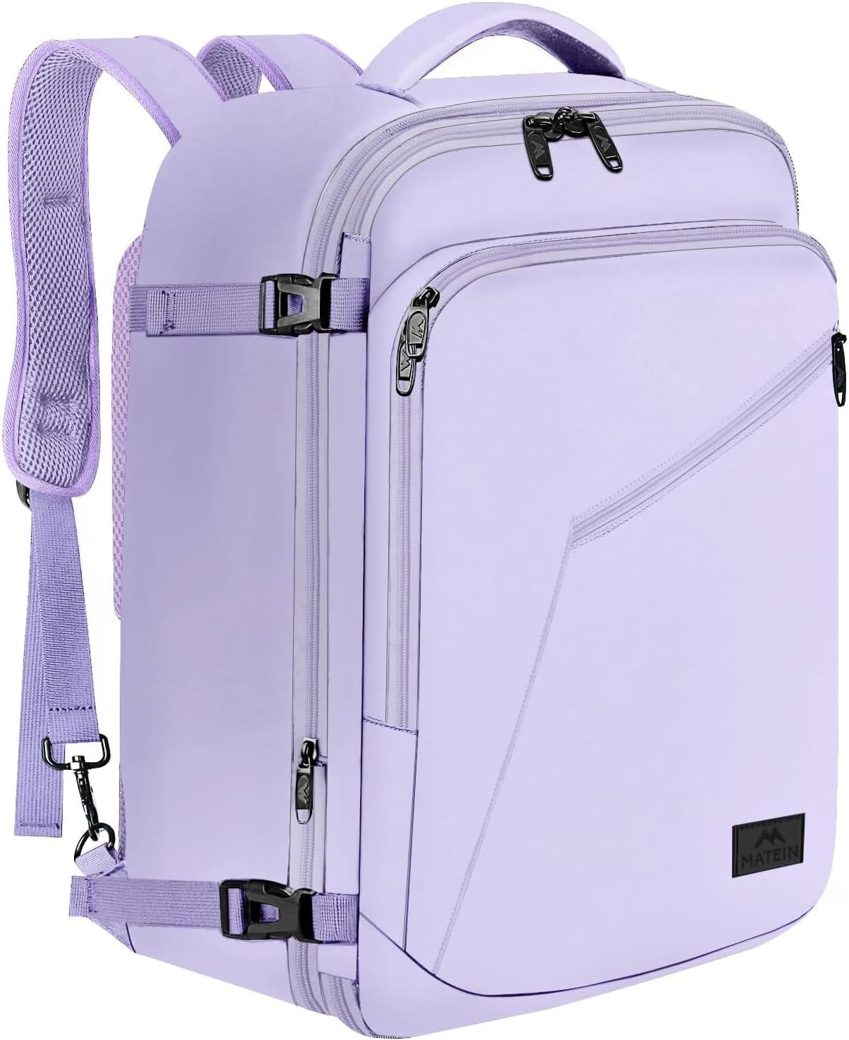 Thumbnail 6 de MATEIN Mochila Cabina 40x30x20 Vueling extensible para avión (gris) – equipaje de mano con apertura 180º