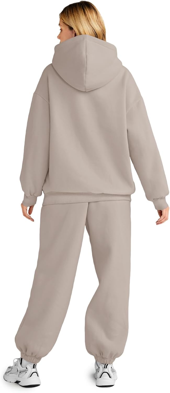 Thumbnail 2 de AUTOMET Women’s Oversized 2-Piece Lounge Hoodie & Sweatpants Set (Plus Size)