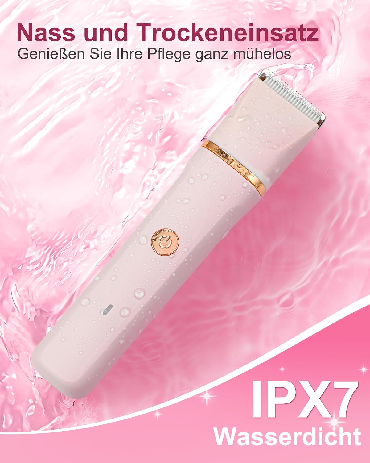 Detalle 2 de RAXMETRY 3‑in‑1 Intimrasierer wiederaufladbar