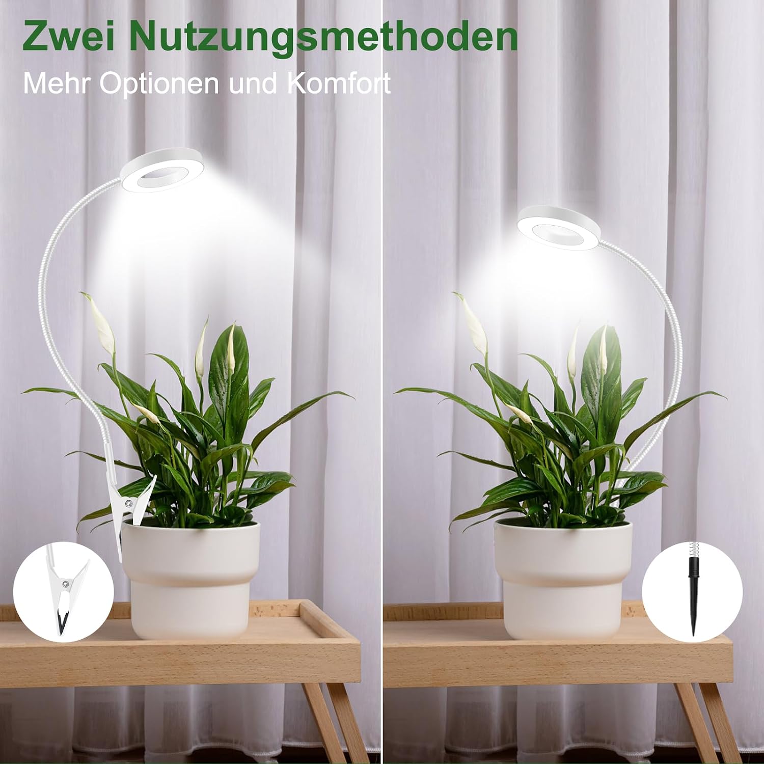 Detalle 2 de Pflanzenlampe LED Vollspektrum 6500K
