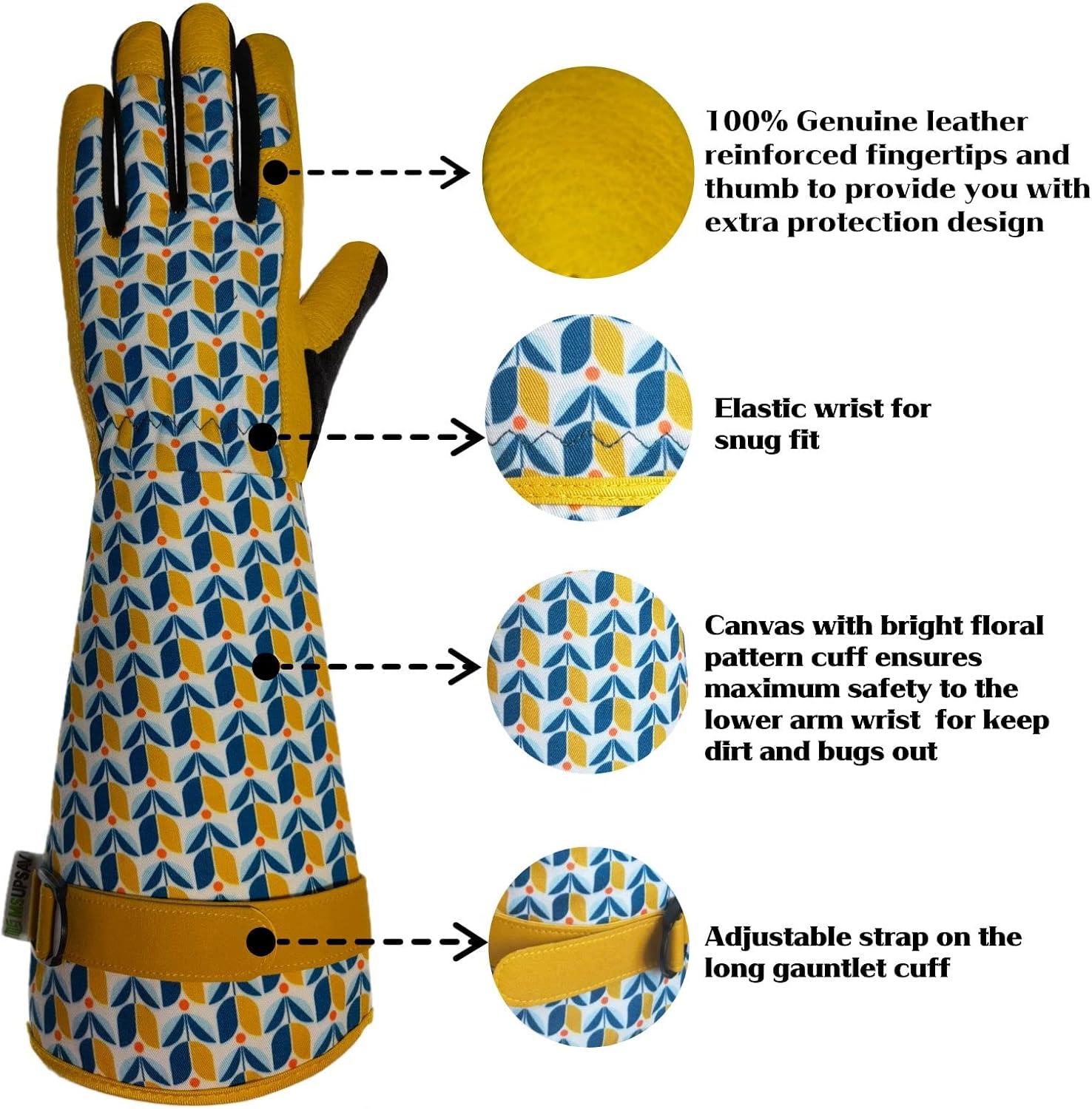 Thumbnail 5 de MSUPSAV Long Gardening Gloves: Thorn-Proof, Puncture-Resistant with 9-Inch Cuff