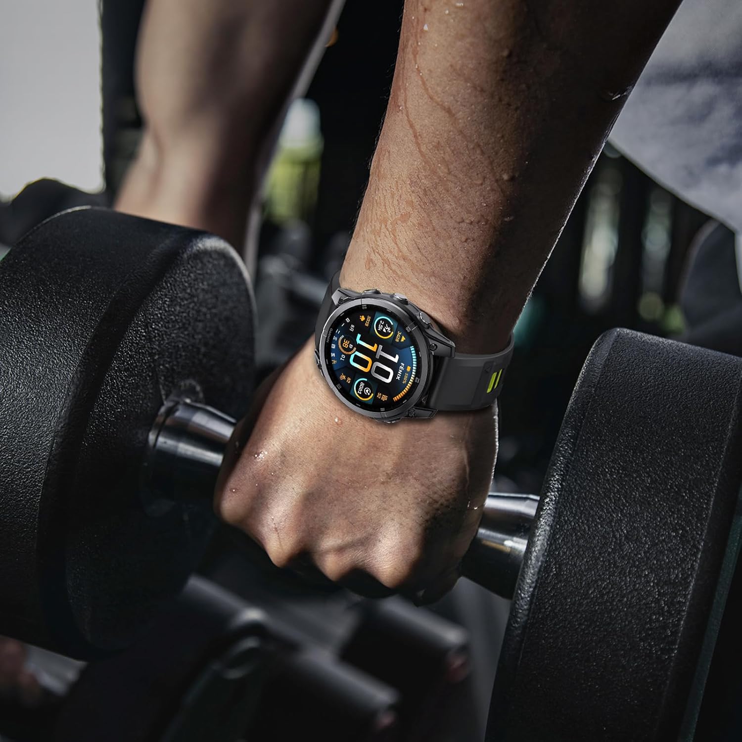 Detalle de ANBEST Cinturino Quick-fit 22mm per Garmin Fenix e altri modelli 47mm