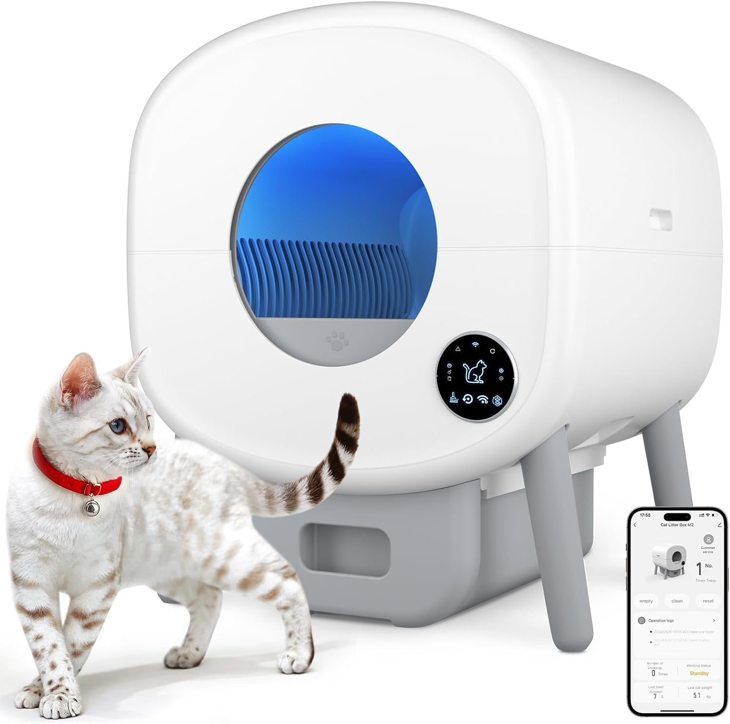 Detalle de Cumrige Automatic Litter Box 95L
