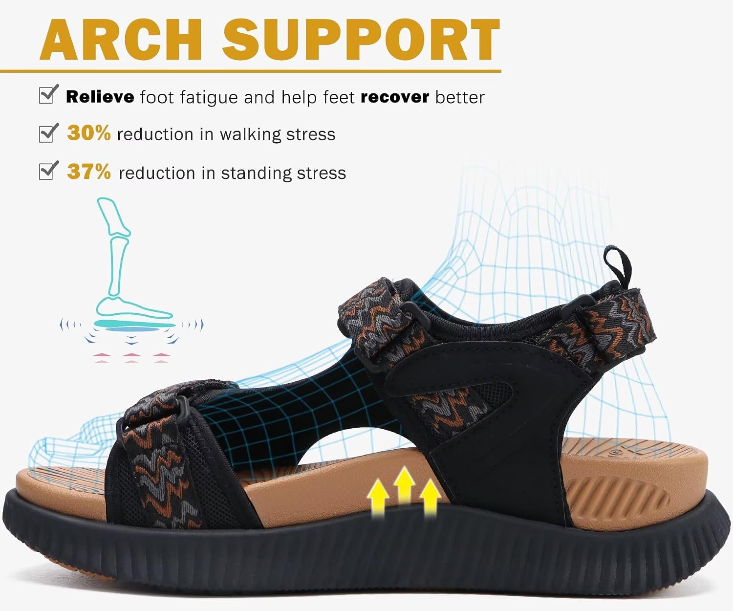 Thumbnail 2 de KuaiLu Women's Orthopedic Sandals: All‑Day Comfort with Adjustable Straps