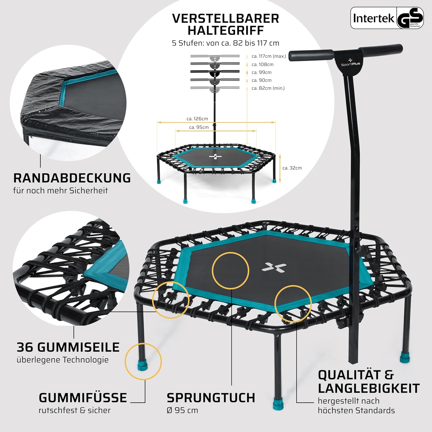 Thumbnail 4 de SportPlus Fitness-Trampolin 130 kg đ