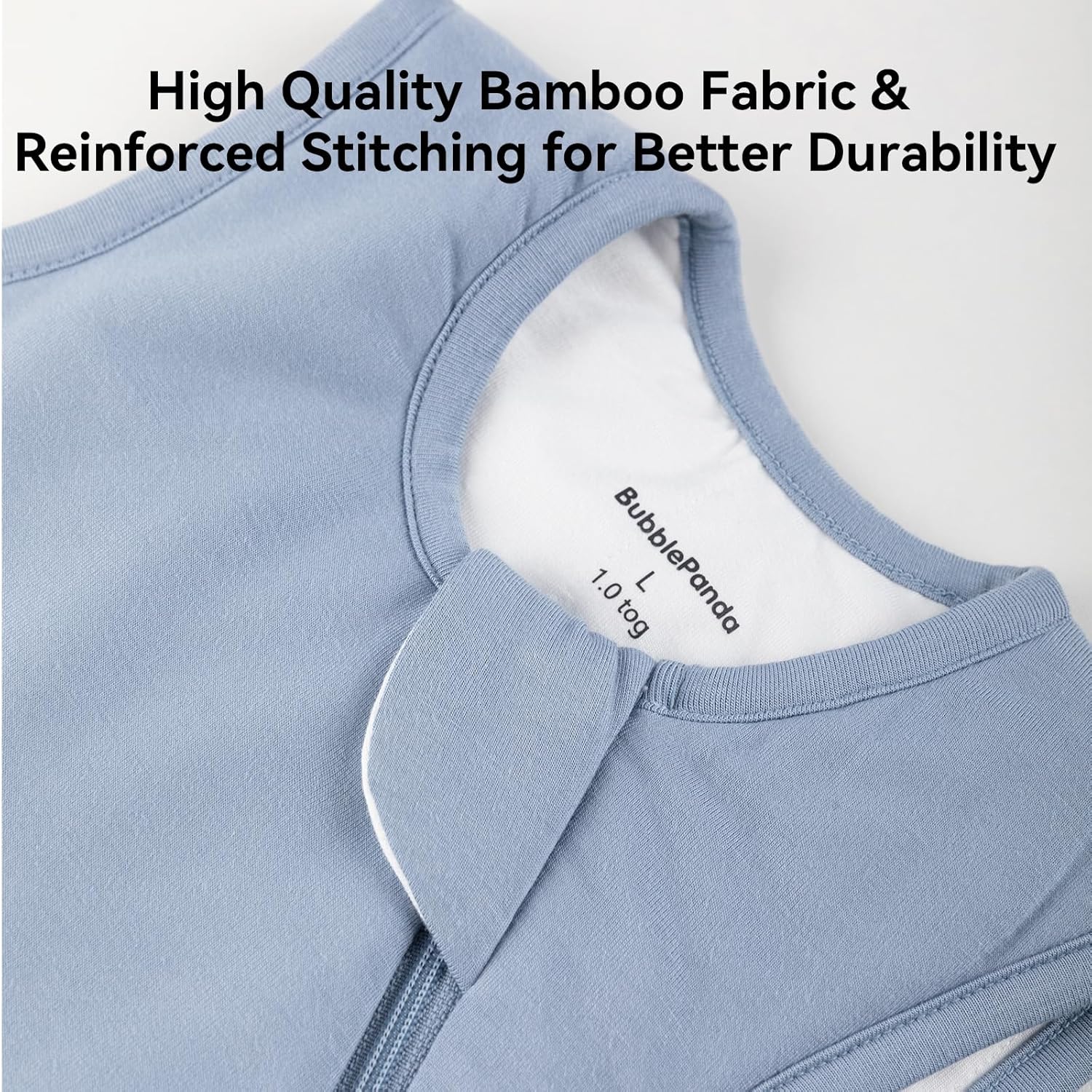 Thumbnail 4 de BubblePanda Bamboo Sleep Sack 6-12 Months, 1.0 Tog — Soft, Breathable Wearable Blanket