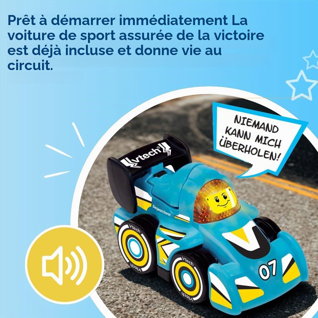 Detalle 2 de VTech Tut Tut Baby Flitzer Kleine racebaan met magische sensor en geluiden