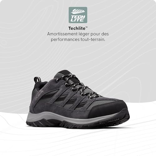 Detalle de Columbia CRESTWOOD, chaussures basses de randonnée homme, Techlite, 47 EU