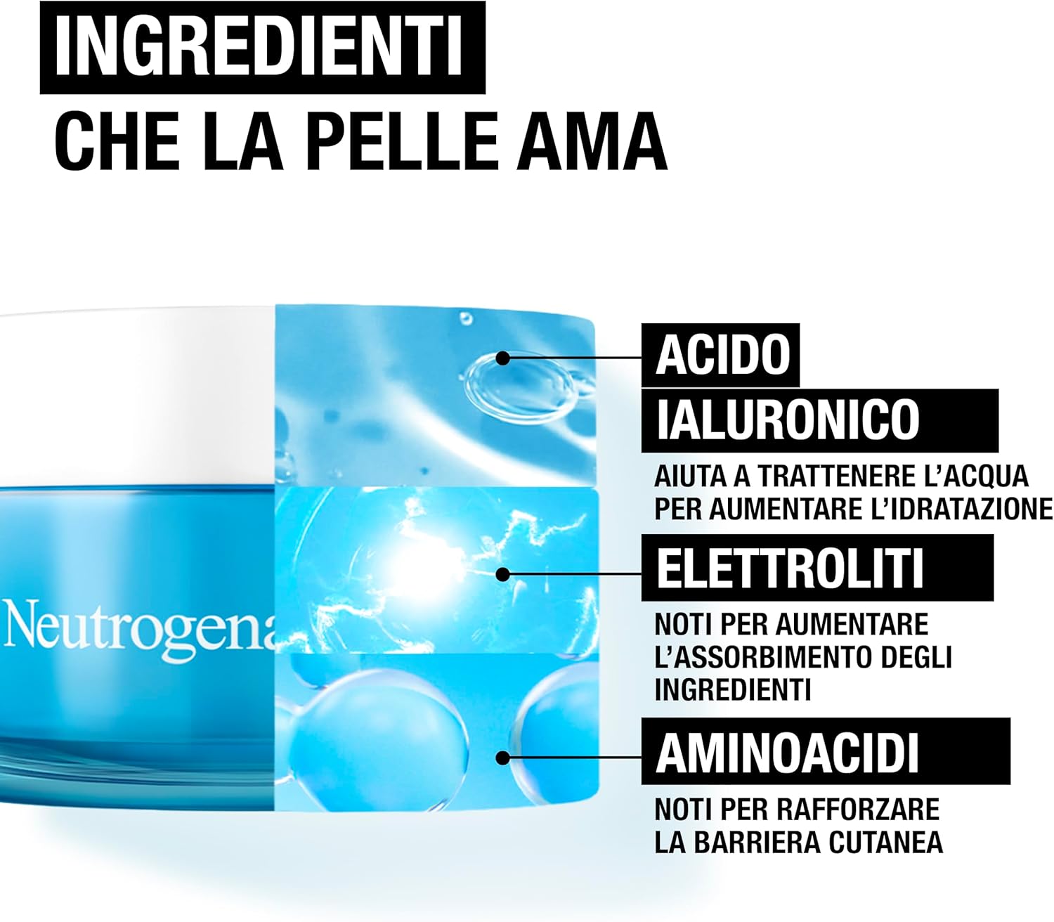 Thumbnail 3 de Neutrogena Hydro Boost Routine Detersione e Idratazione Acqua-Gel kit skincare viso (crema 50 ml + detergente 200 ml)
