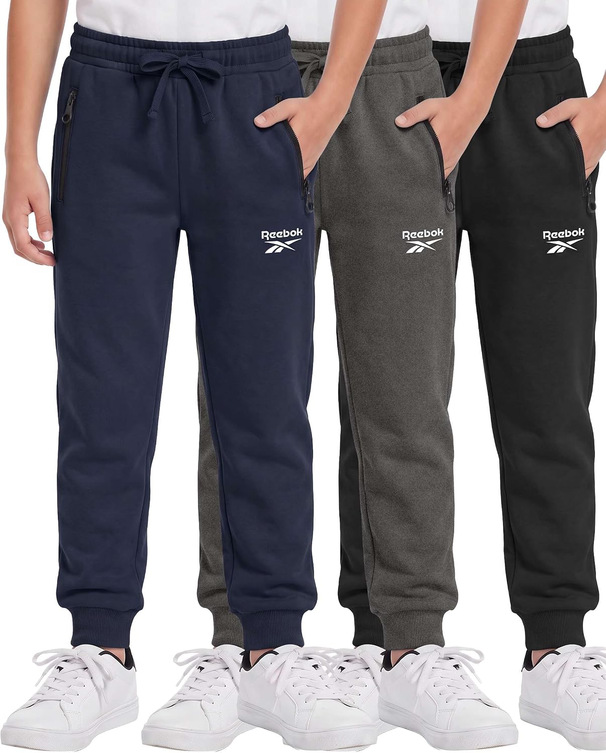 Thumbnail 6 de Reebok Boys' Fleece Joggers, 3-Pack