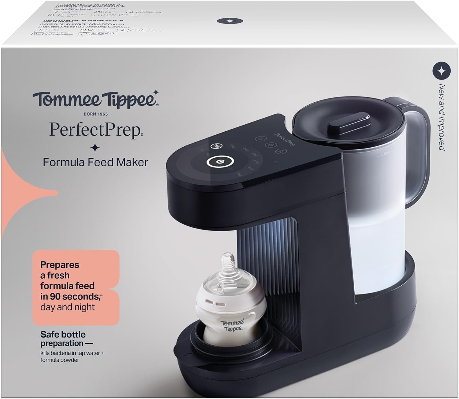Detalle de Tommee Tippee Perfect Prep: Preparatore Biberon per latte a temperatura corporea in 90 secondi