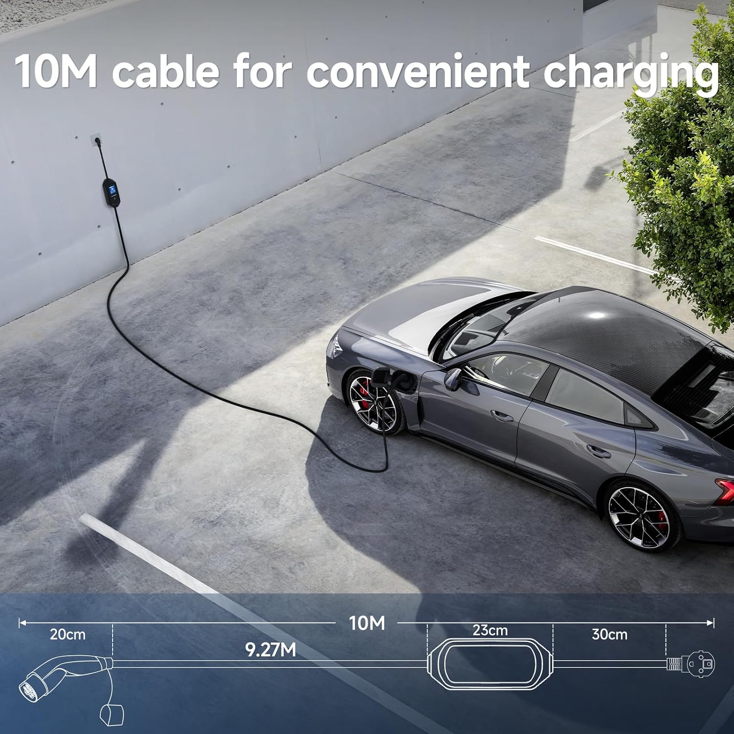 Thumbnail 5 de Cavo Ricarica Auto Elettrica Tipo 2 Schuko 10 m – 3,6 kW, 6–16 A, con Borsa
