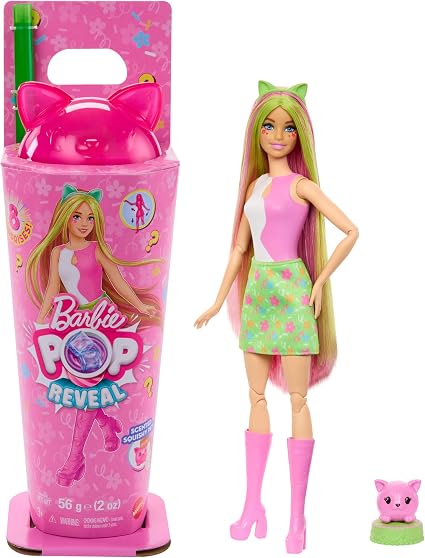 Detalle de Barbie Pop Reveal Batidos Conejito Brillante 🐰 Muñeca y Sorpresas