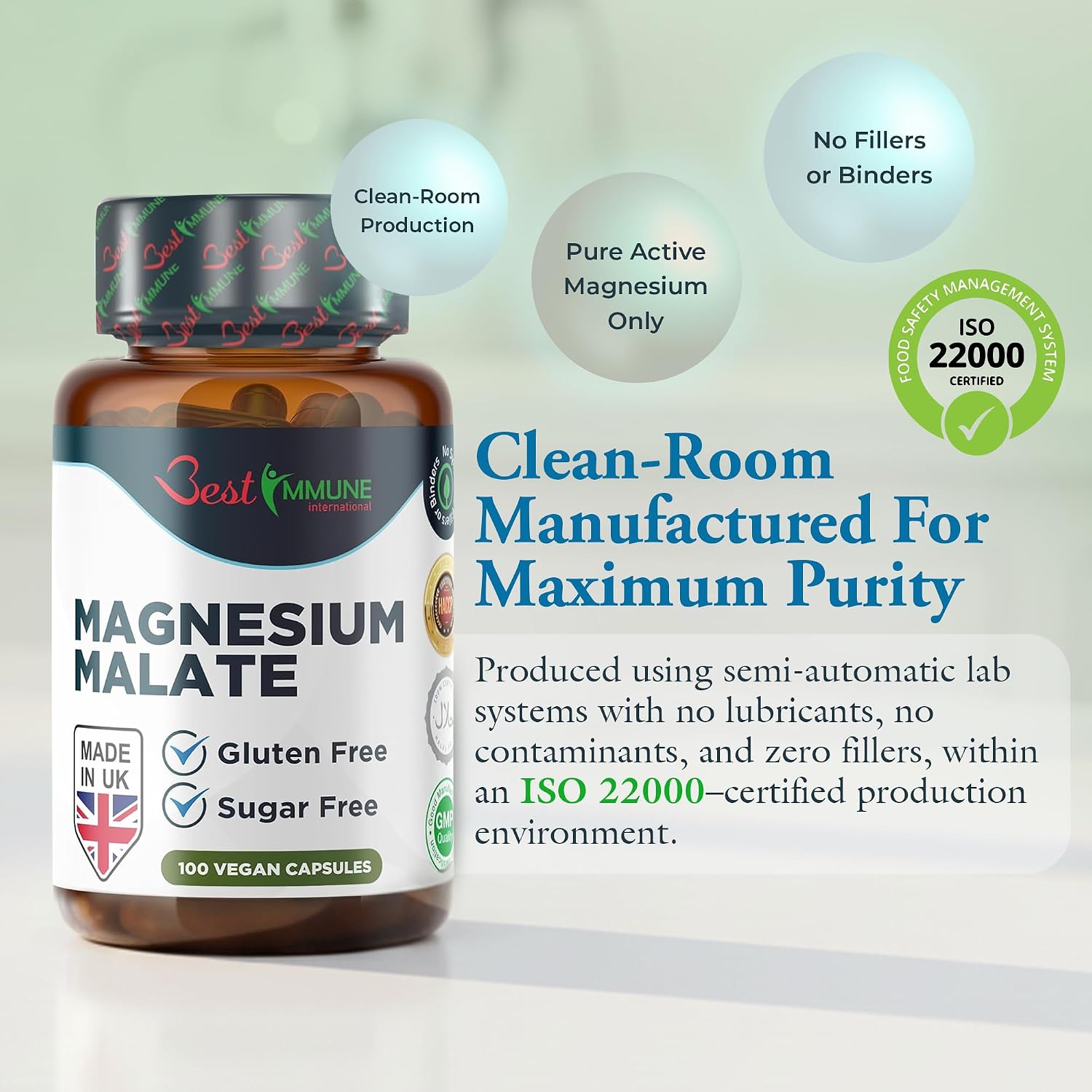 Thumbnail 1 de Best Immune Magnesium Malate 500mg