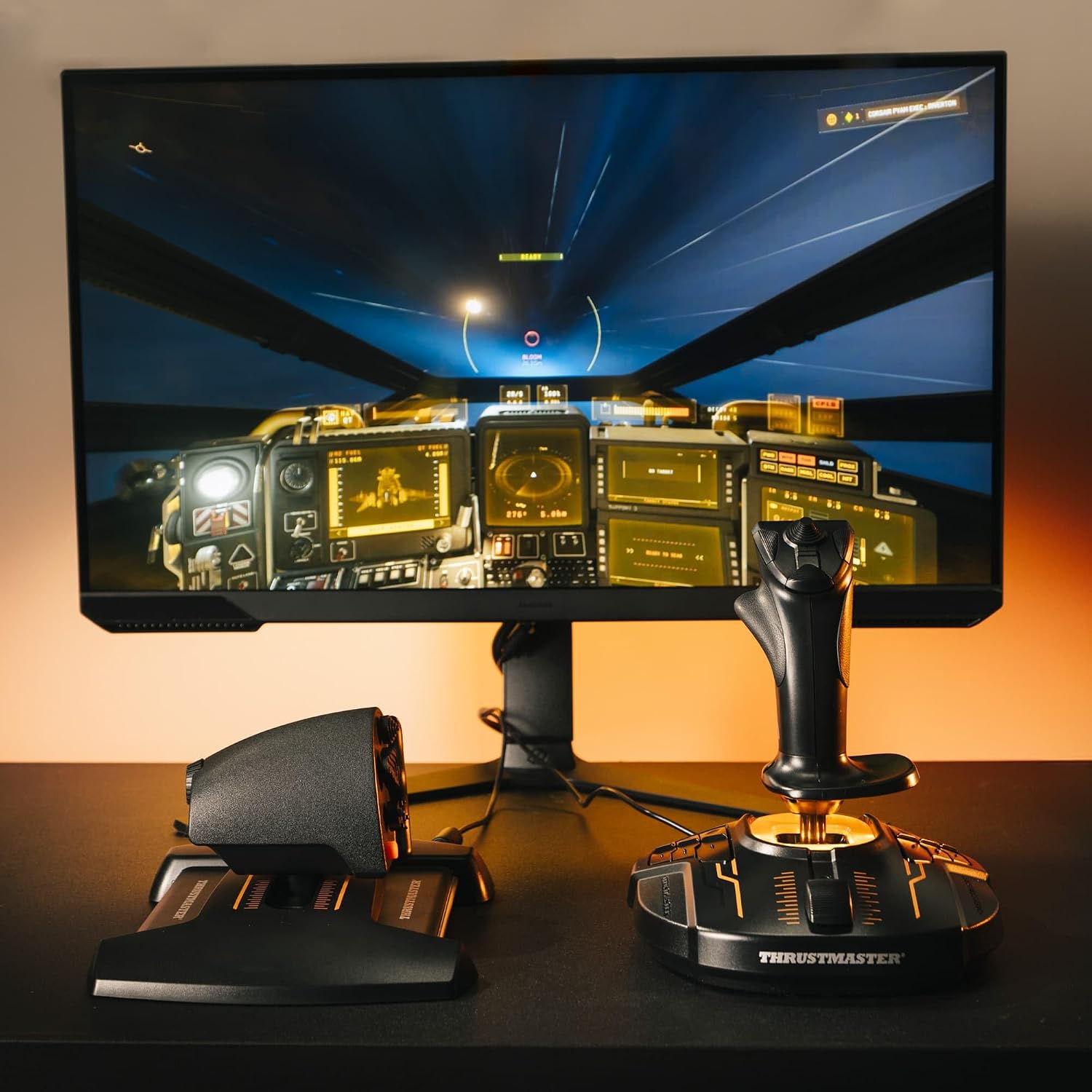 Detalle de Thrustmaster T.16000M FCS HOTAS – Flight Stick & TWCS Schubregler mit H.E.A.R.T Magnet-Technologie
