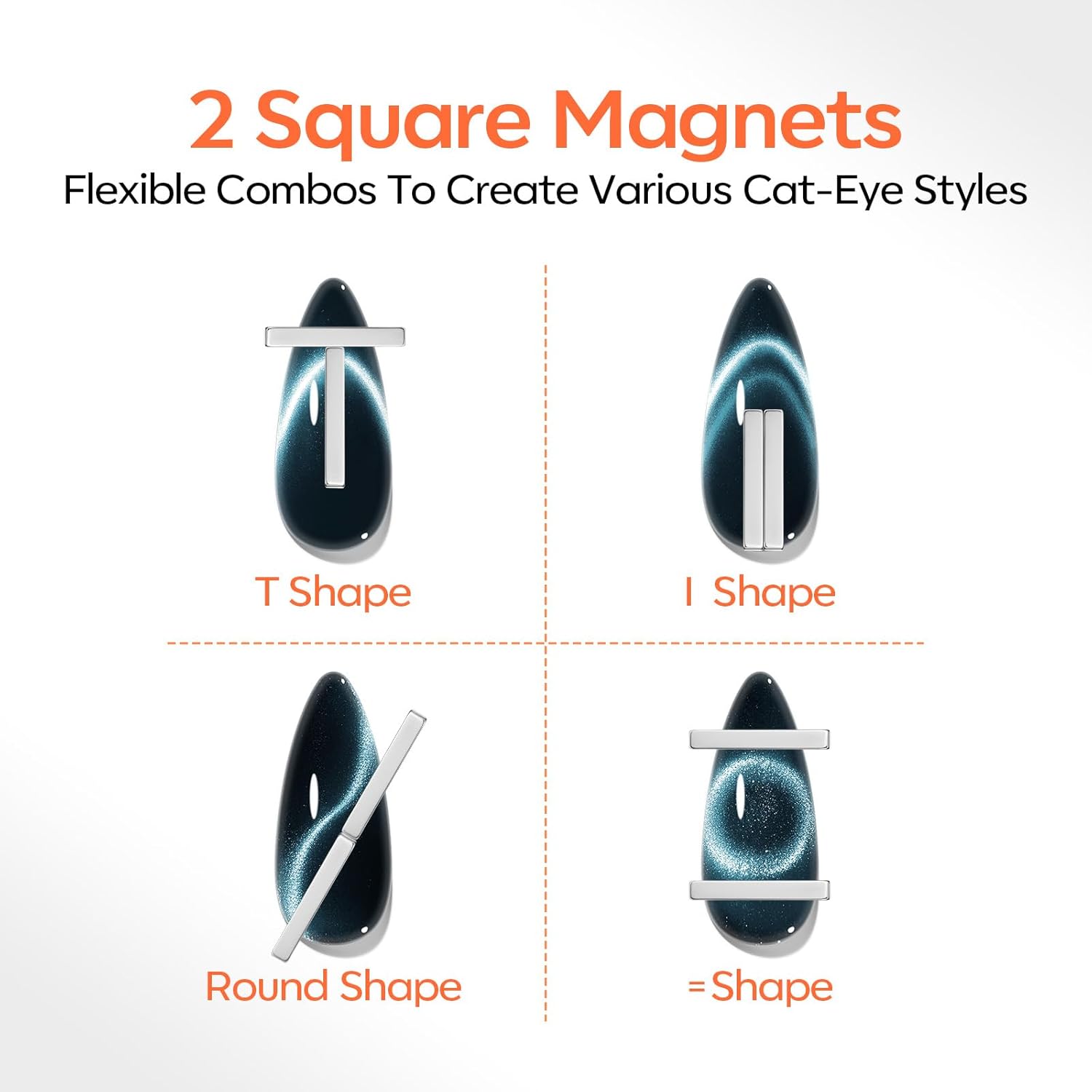 Thumbnail 3 de modelones Cat Eye Magnet Set (10-piece) for Magnetic Gel Nail Art