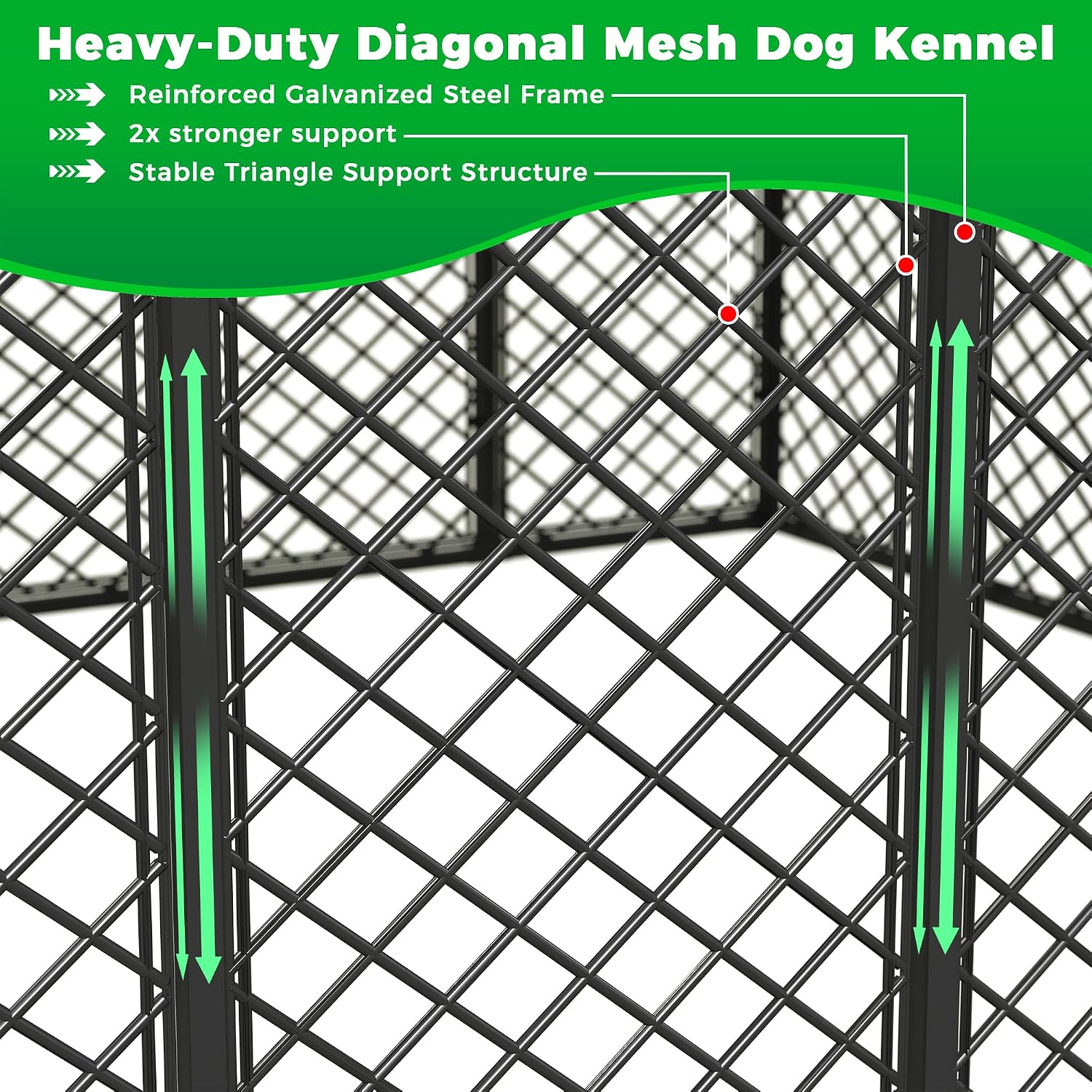 Detalle de Outdoor Dog Kennel 10x14