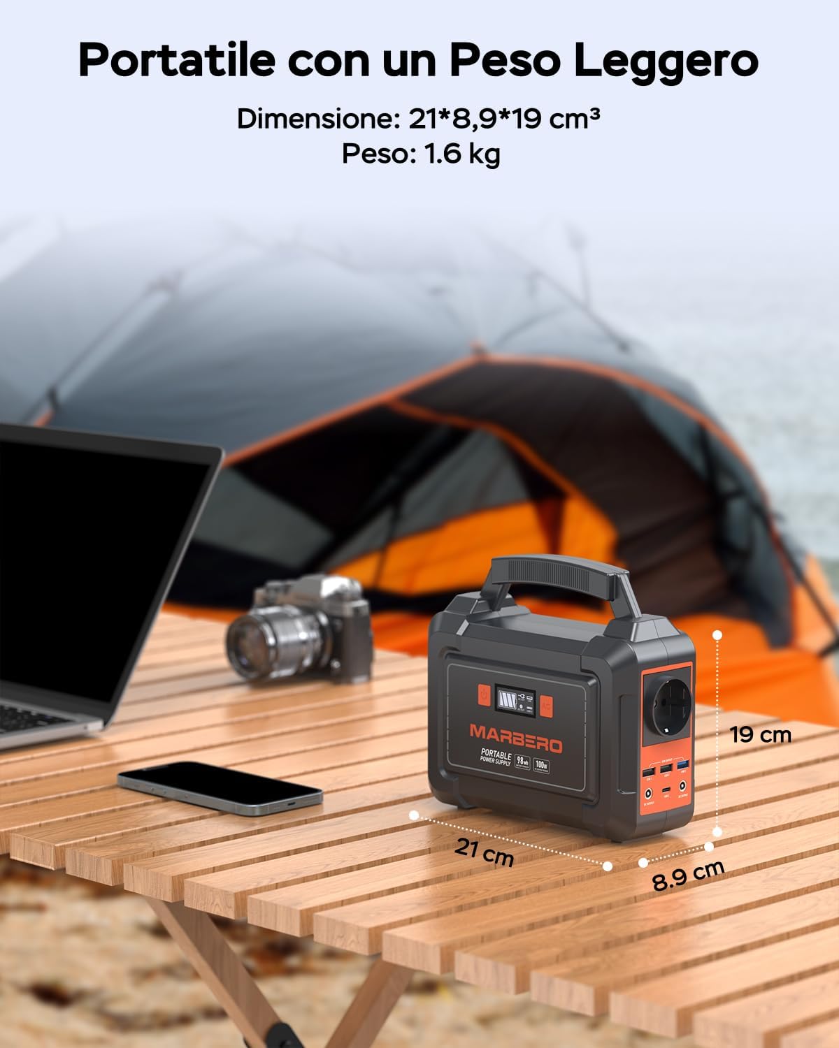 Thumbnail 1 de MARBERO Stromgenerator 99Wh mit 30W Solar